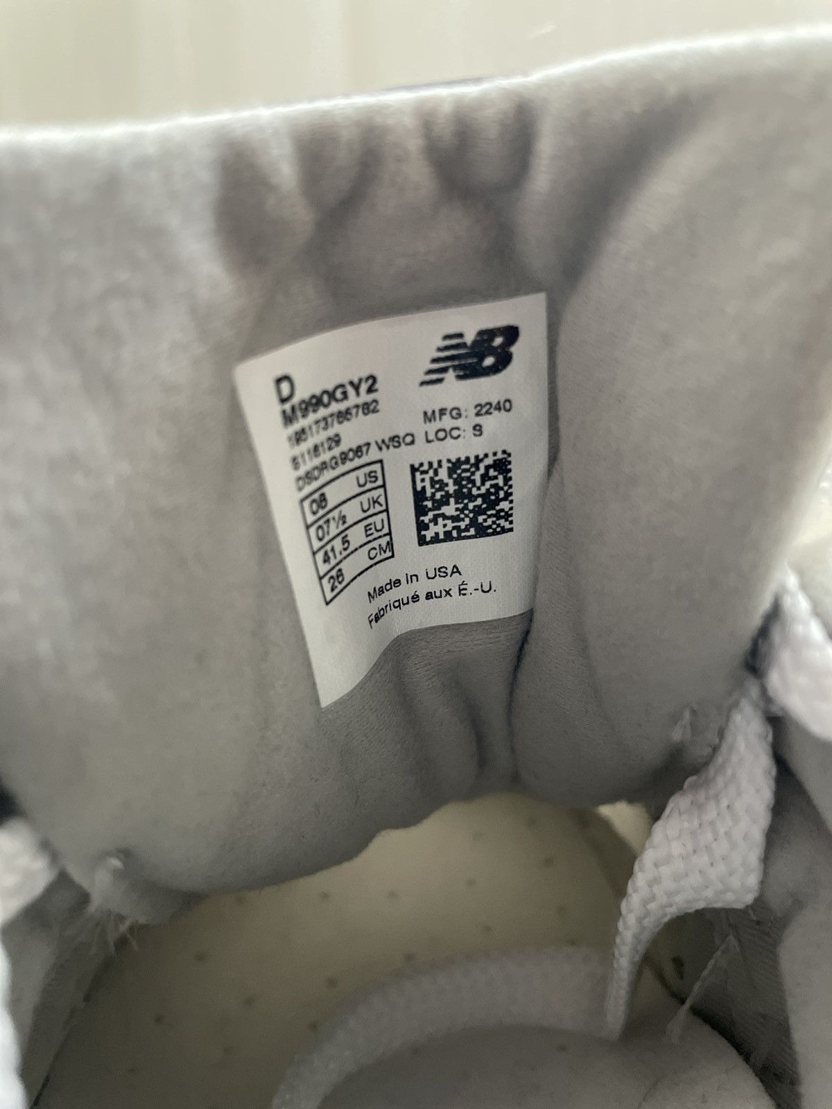New Balance New Balance classic 990 M990GY2 8M Size US 8 / EU 41 - 5 Thumbnail
