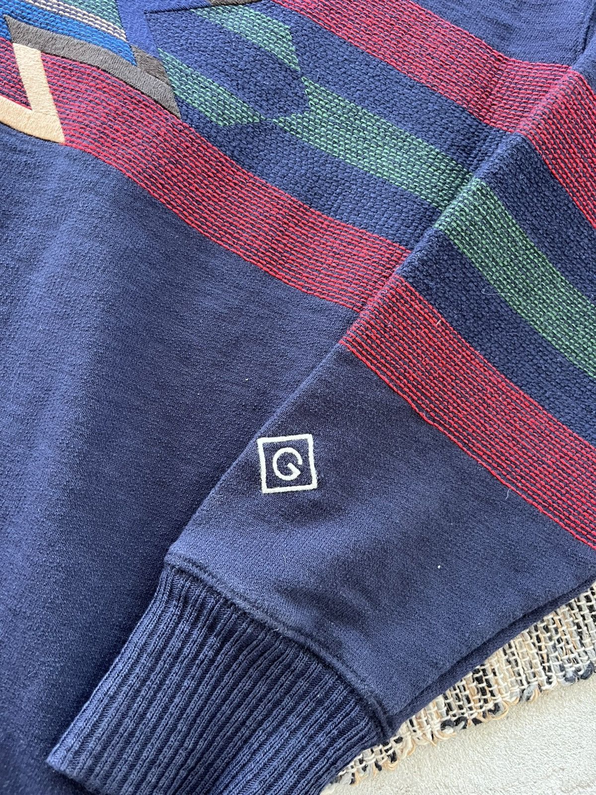 Gant Vintage Gant Knit Sweatshirt Navy Pattern Logo Crewneck Y2K Size US M / EU 48-50 / 2 - 9 Thumbnail