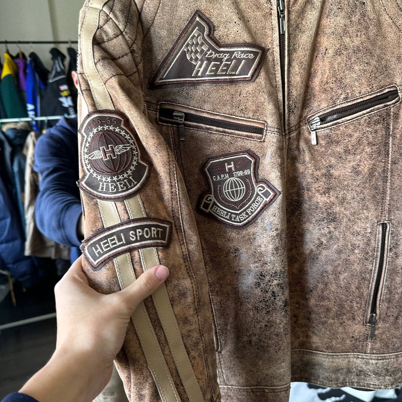 Other Vintage Leather Avant Garde Faded Style Biker Jacket Size US S / EU 44-46 / 1 - 3 Thumbnail