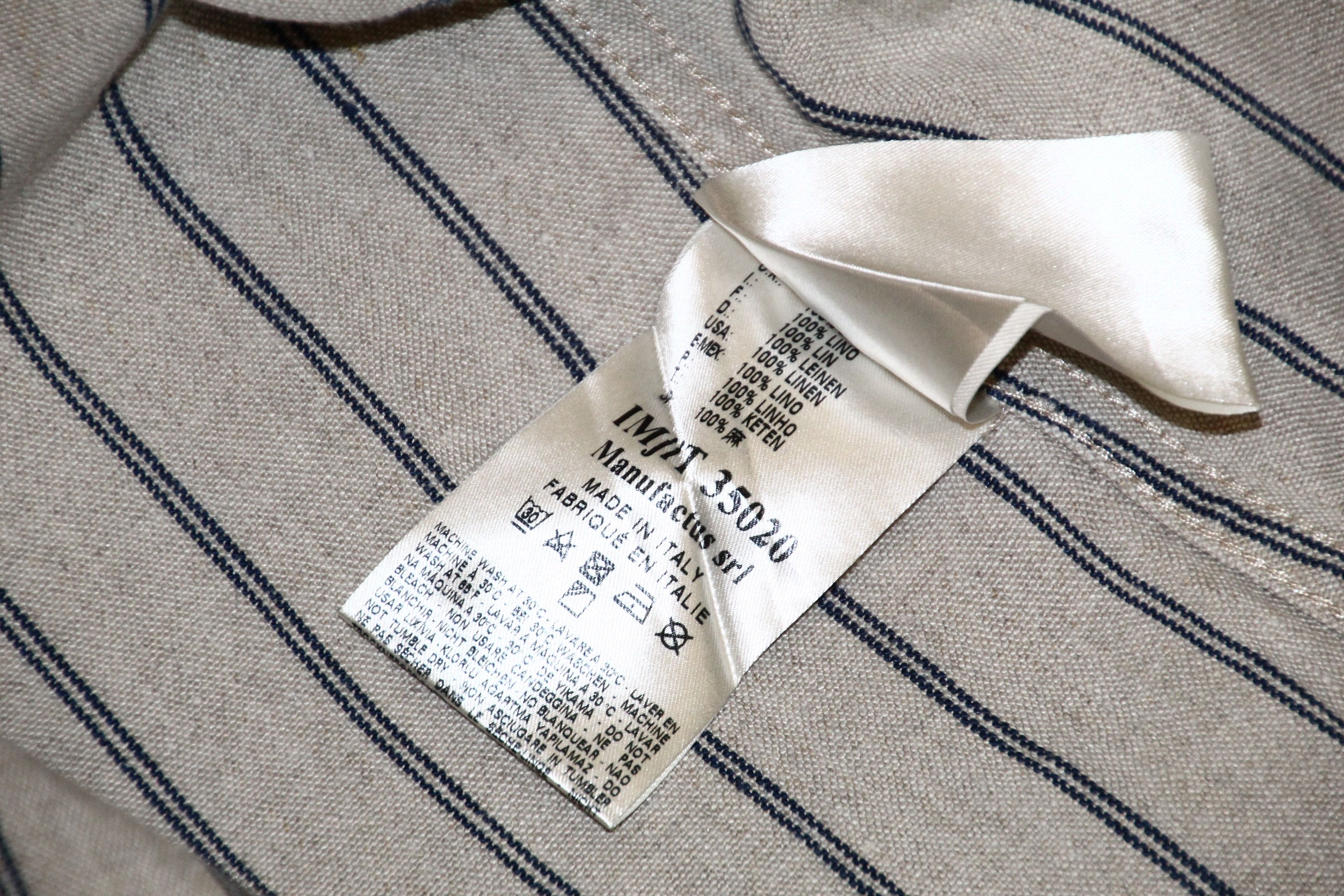 Japanese Brand IMjiT35020 Manufactus Srl Woven Raw Linen 18oz Western Shirt Size US XL / EU 56 / 4 - 16 Thumbnail