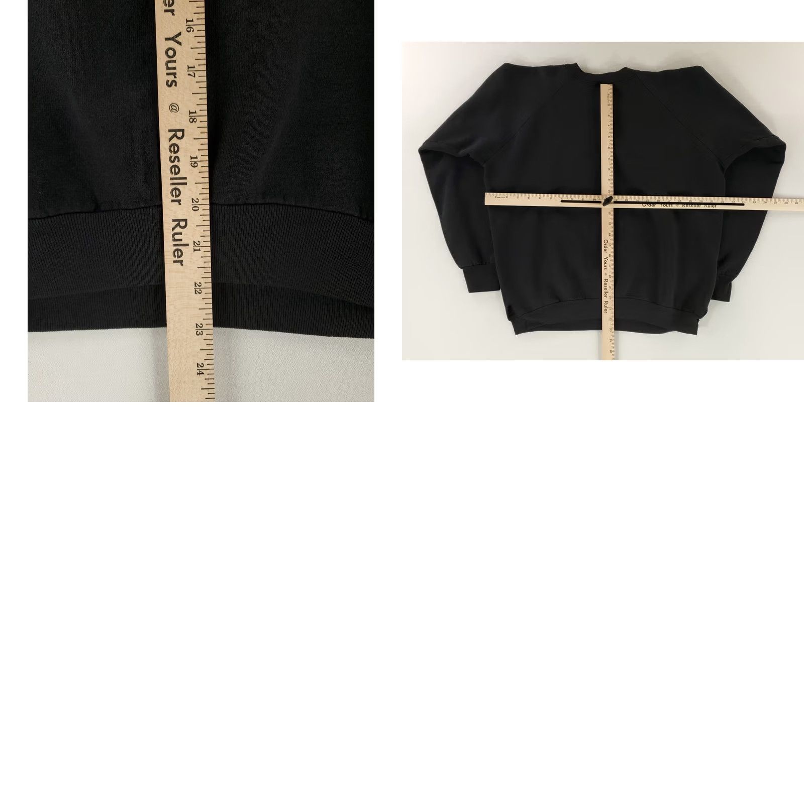 Fruit Of The Loom VINTAGE Fruit of the Loom Sweatshirt Men XL Black Cut Waist USA Blank 90s Size US XL / EU 56 / 4 - 8 Thumbnail