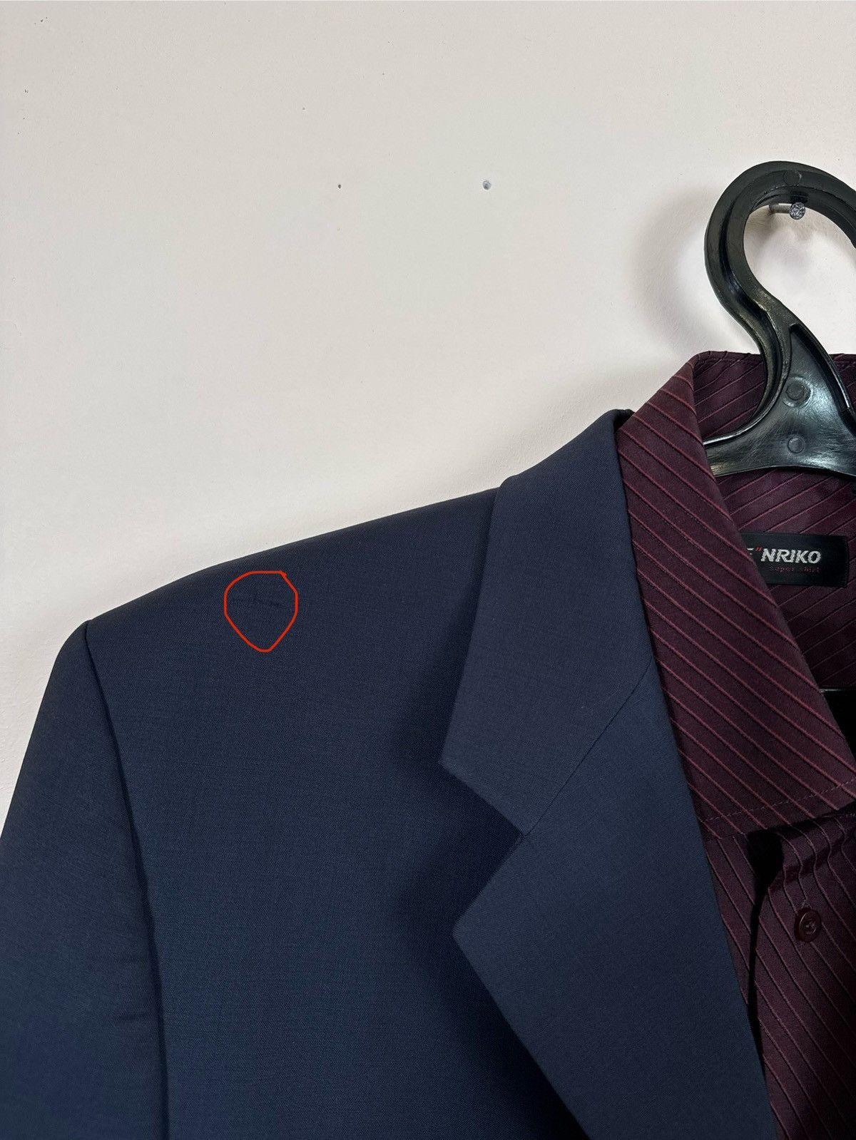 Yves Saint Laurent Vintage Yves Saint Laurent Costume Blue YSL Blazer Jacket Size 50R - 18 Thumbnail