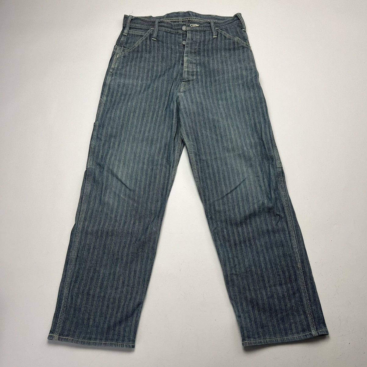 Evisu × Japanese Brand × Vintage Evisu Painter Pants Size US 33 - 1 Thumbnail