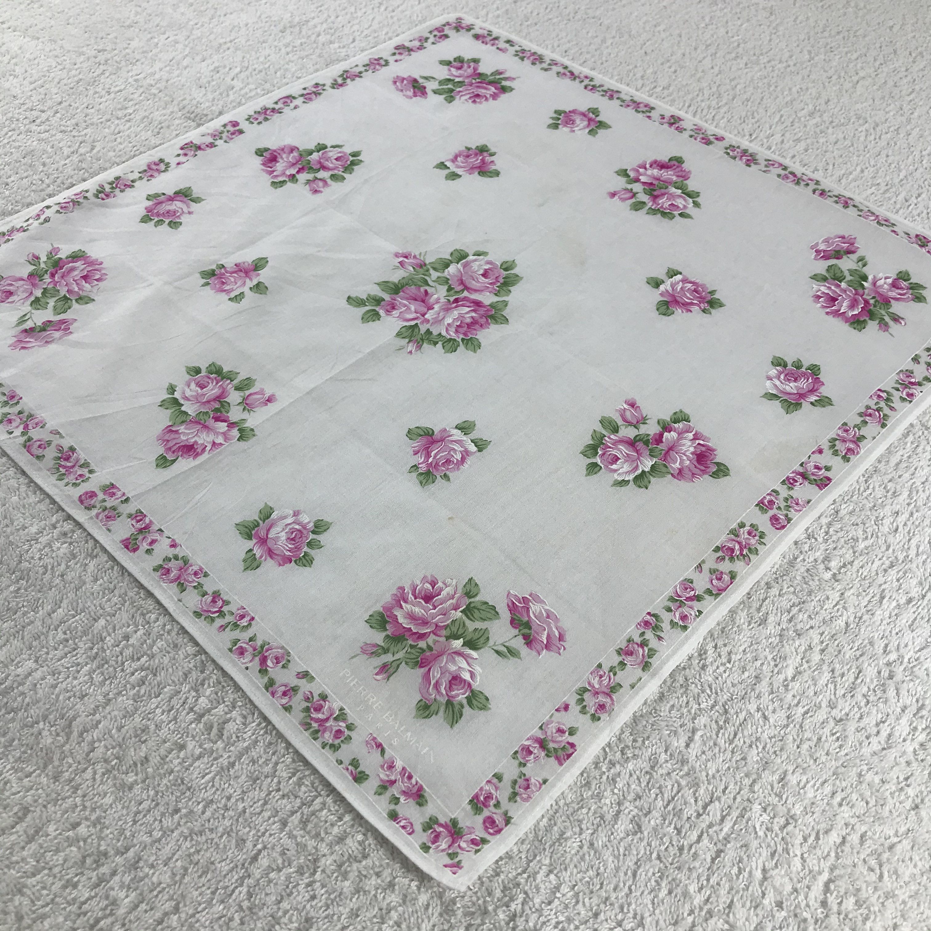 Pierre Balmain × Vintage Pierre Balmain Bandana / Handkerchief / Neckerchief - S085 Size ONE SIZE - 2 Thumbnail