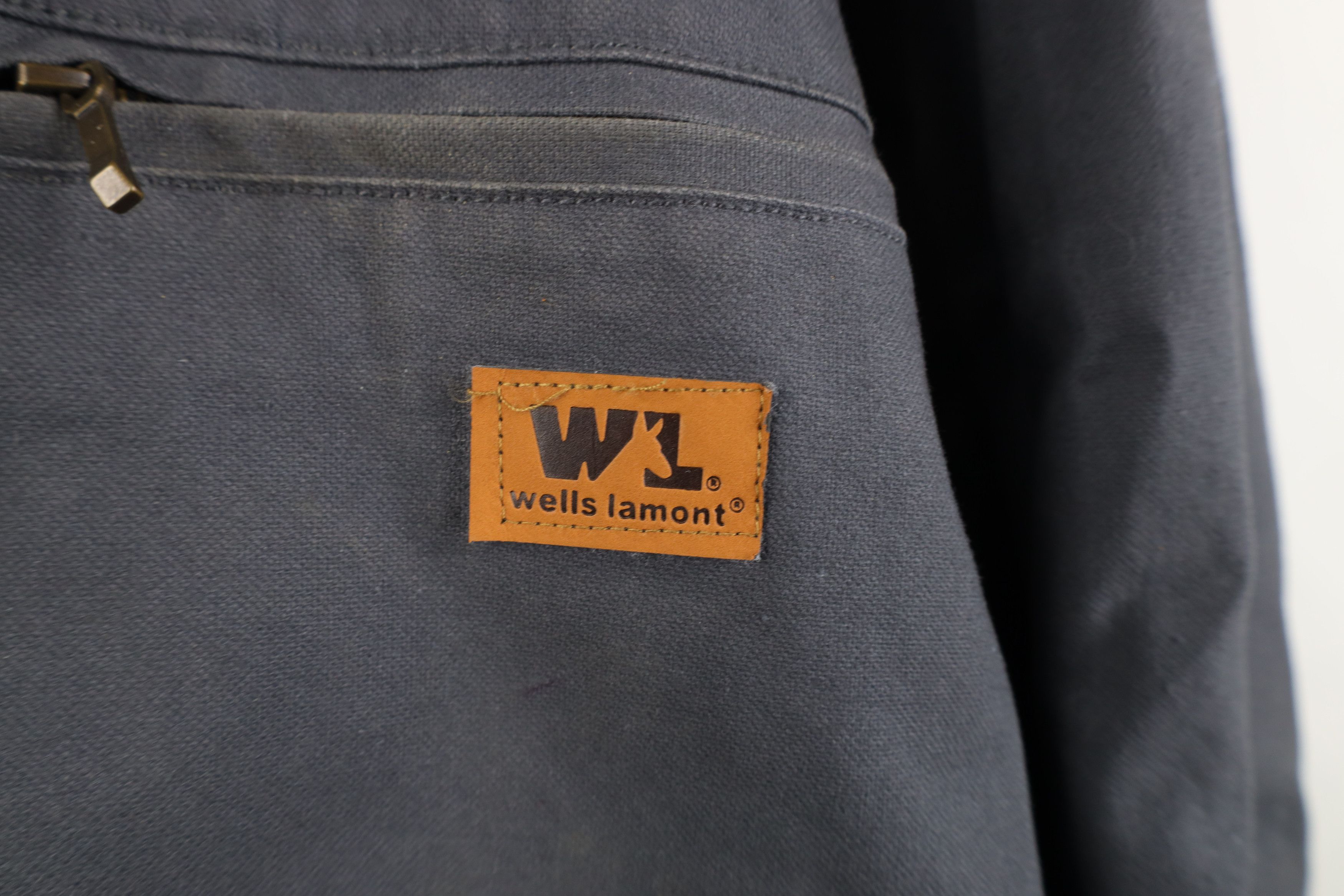 Vintage Vintage Y2K Streetwear Lined Canvas Hooded Jacket Gray Size US XL / EU 56 / 4 - 4 Thumbnail