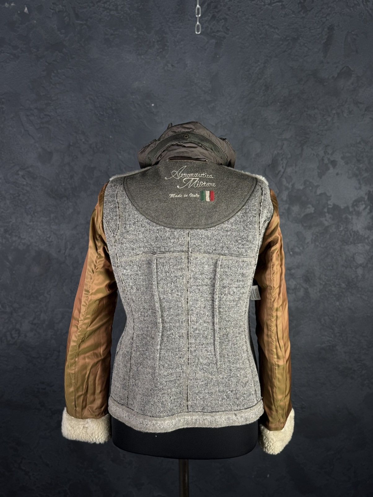 Aeronautica Militare AERONAUTICA MILITARE Leather Women’s Biker Jacket Size 44 Size M / US 6-8 / IT 42-44 - 21 Thumbnail