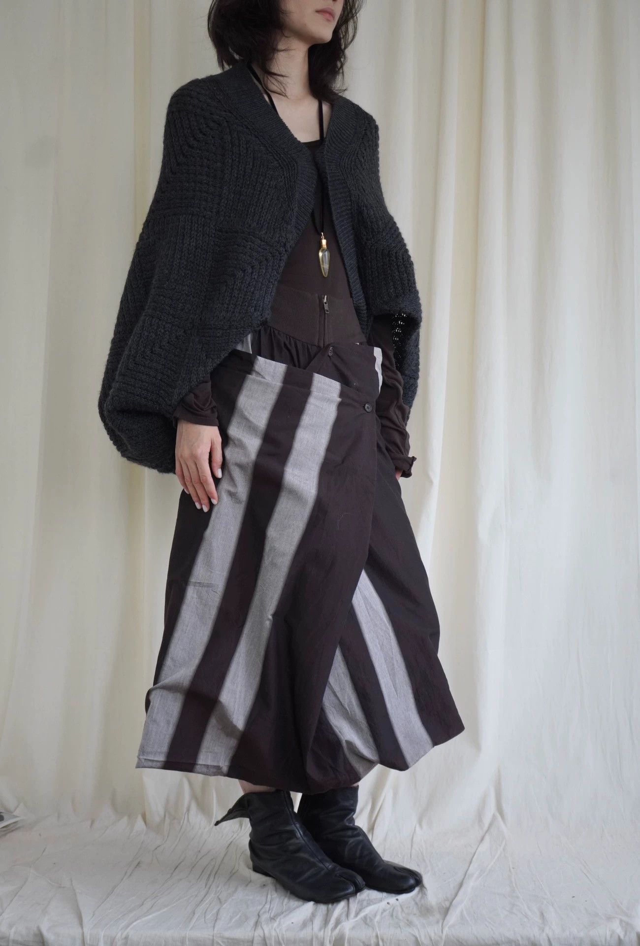 Junya Watanabe Junya Watanabe 2000s Batwing Cape Wool Cardigan Size ONE SIZE - 3 Thumbnail