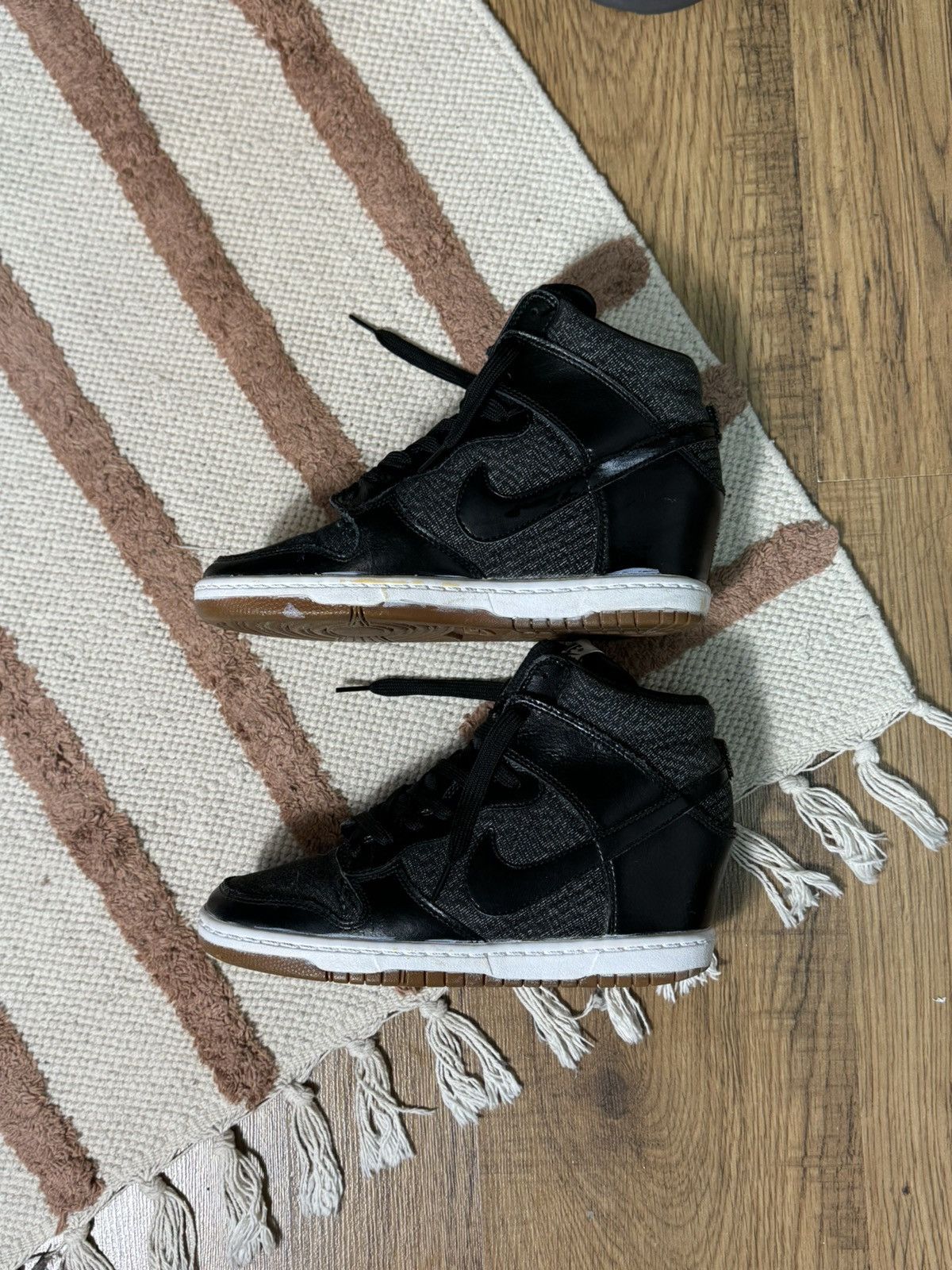 Nike VINTAGE NIKE BECKETT HIGH PLATFORM SNEAKERS SHOES Size US 8.5 / IT 38.5 - 7 Thumbnail