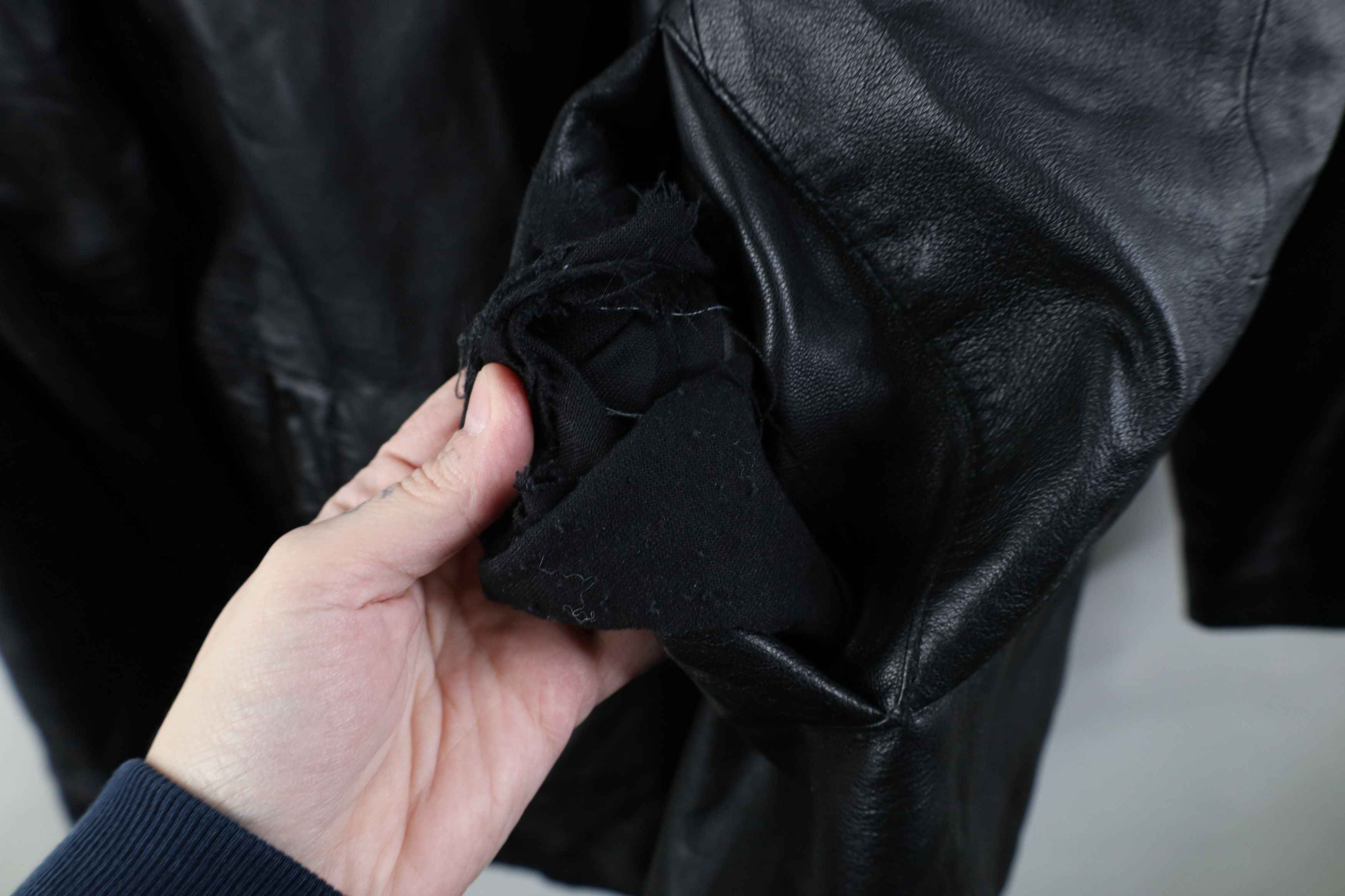 Vintage Vintage 90s Streetwear Soft Leather Full Zip Jacket Black Size US XL / EU 56 / 4 - 5 Thumbnail