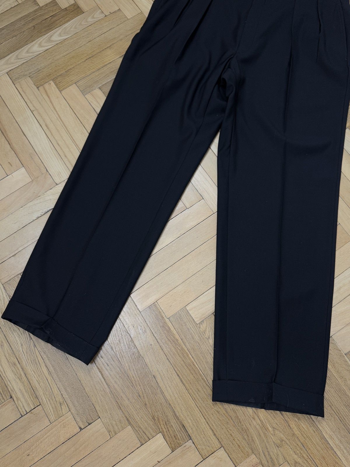 Polo Ralph Lauren Polo Ralph Lauren vintage black classic suit pants trousers Size 44R - 3 Thumbnail