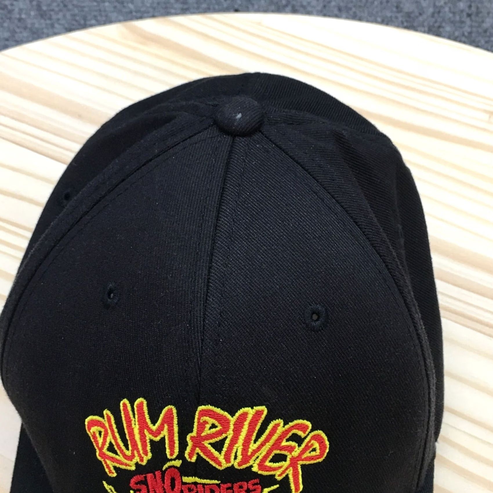 Port Authority Port Authority Baseball Hat Men Black S-M Curved Brim Embroidered Logo Rum River Size ONE SIZE - 4 Thumbnail