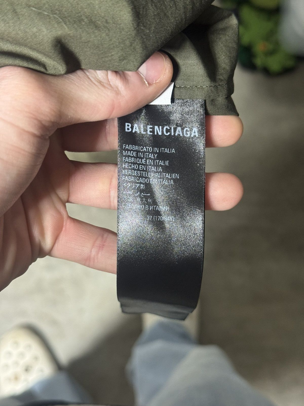 Balenciaga Balenciaga Oversized Button Up Shirt - Olive Size US XL / EU 56 / 4 - 6 Thumbnail