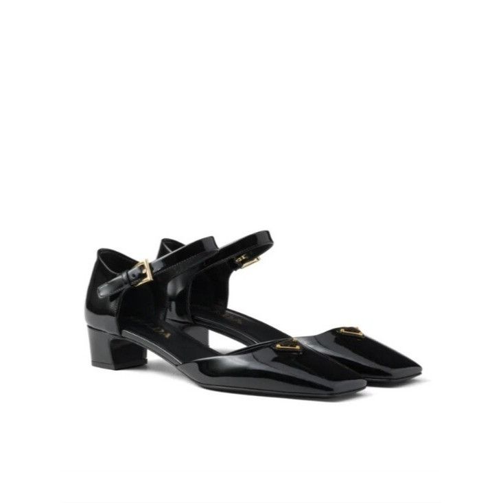 Prada Prada Vernice 35mm Patent-Leather Pumps NIB Size US 9.5 / IT 39.5 - 1 Thumbnail