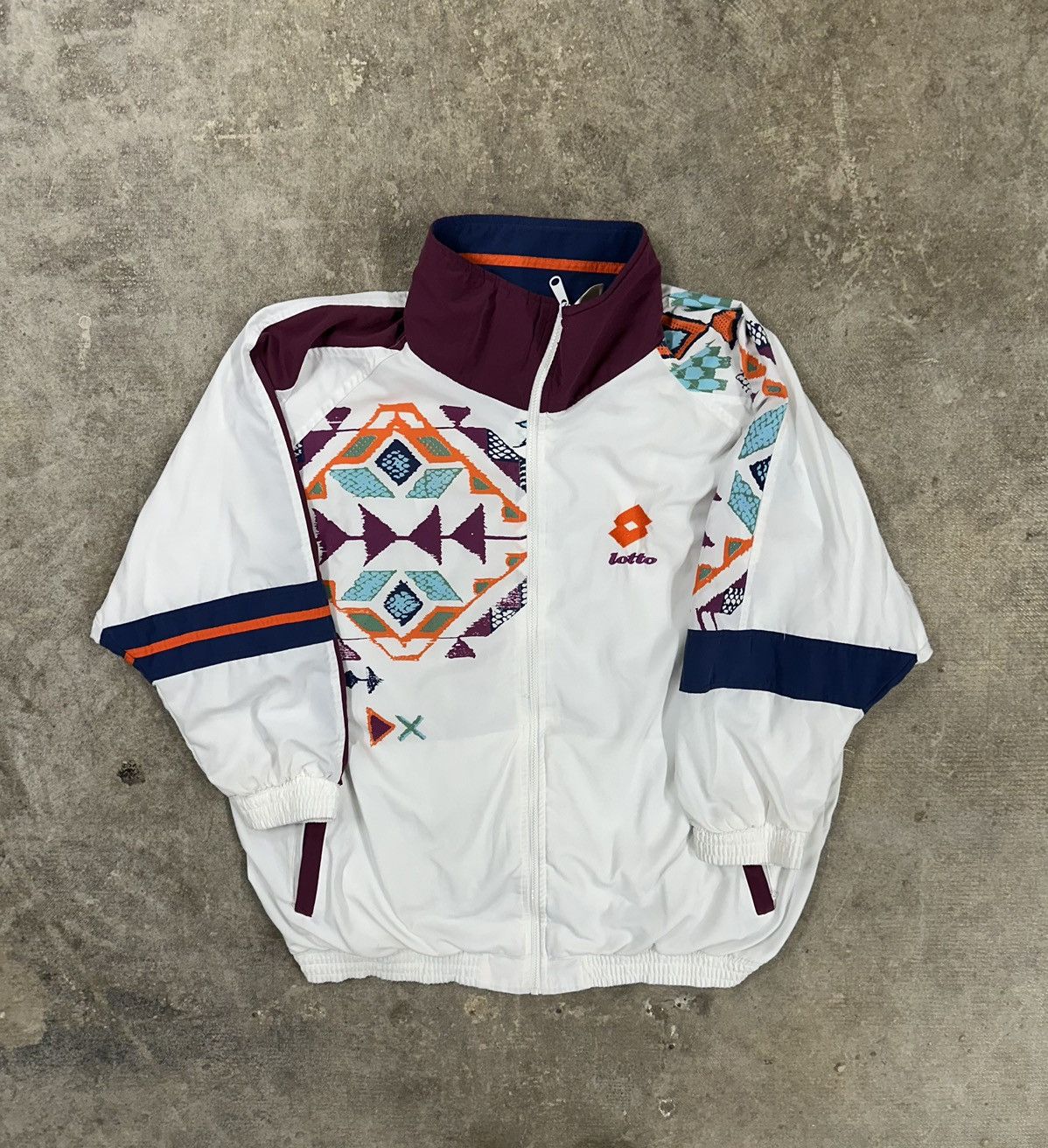 Lotto Sport Vintage 90s Lotto Colour Block Track Jacket Size US XL / EU 56 / 4 - 1 Thumbnail