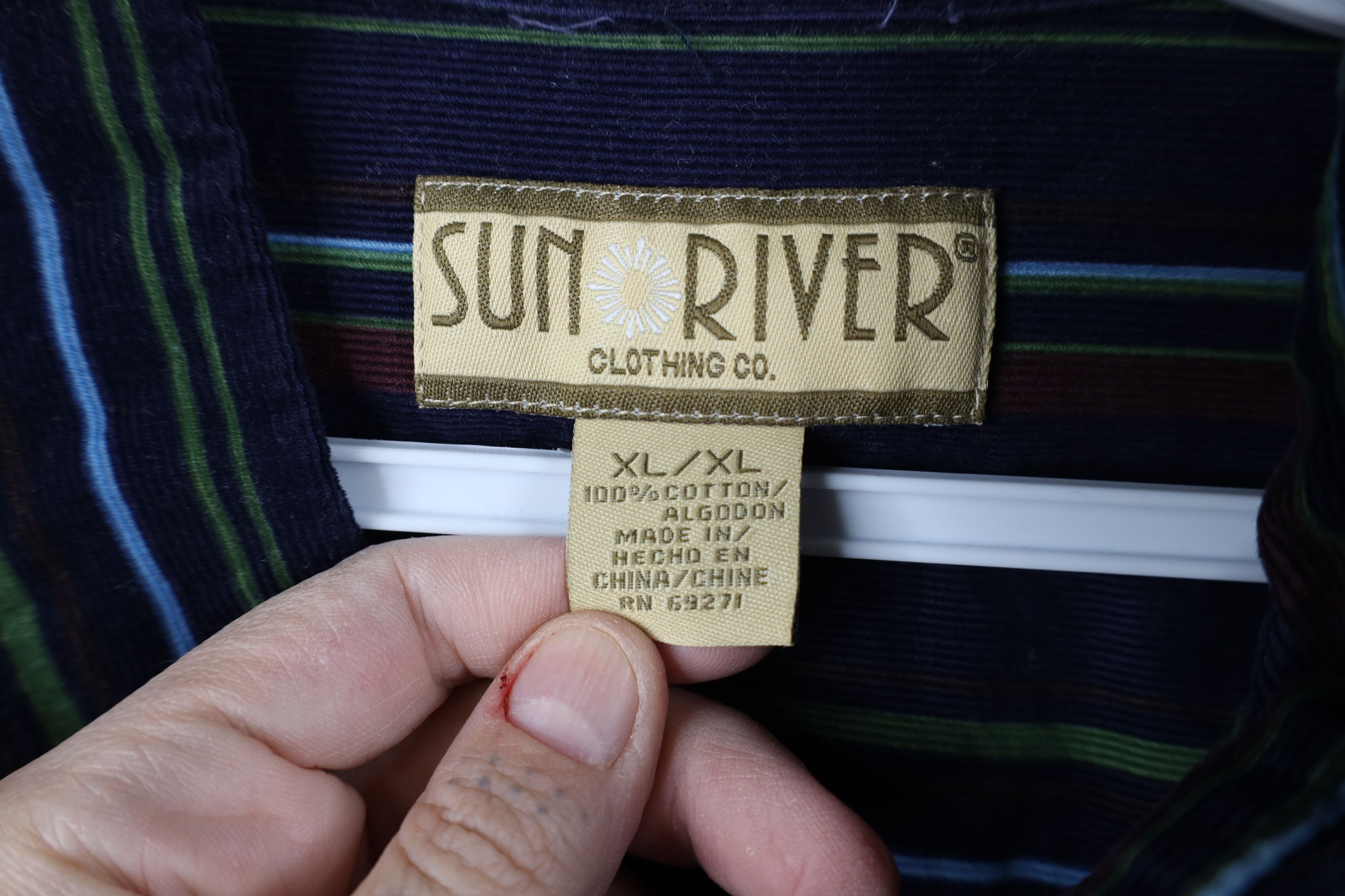 Vintage Vintage 90s Y2K Streetwear Corduroy Collared Button Shirt Size US XL / EU 56 / 4 - 7 Thumbnail