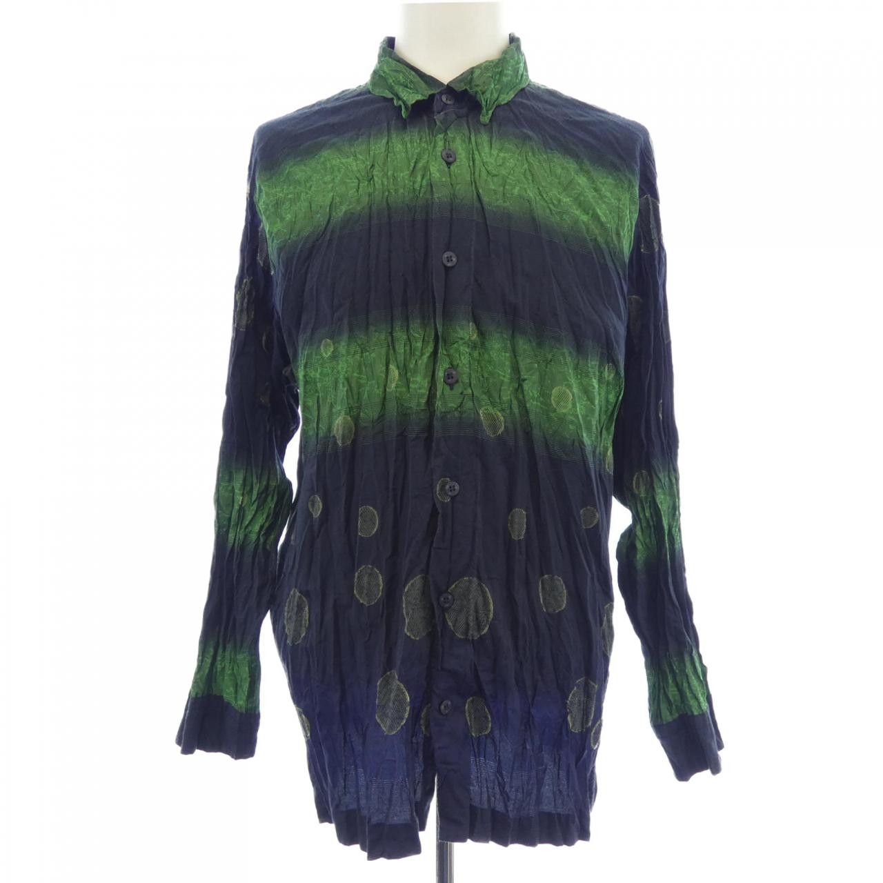 Issey Miyake Issey Miyake Issey Miyake Cotton Shirt Textile Dress Shirt ME91FJ022 DUTY FREE for USA Size ONE SIZE - 1 Thumbnail