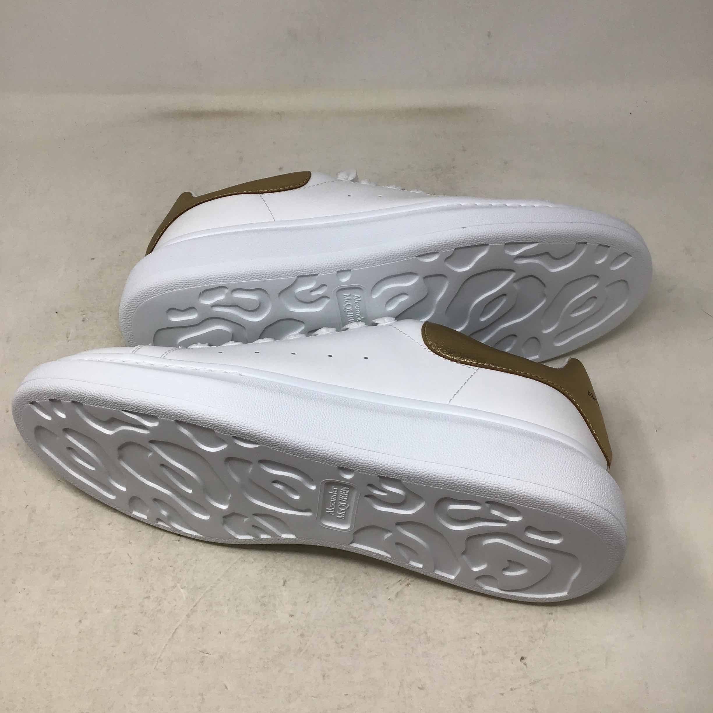 Alexander McQueen Oversized Sneaker White Gold