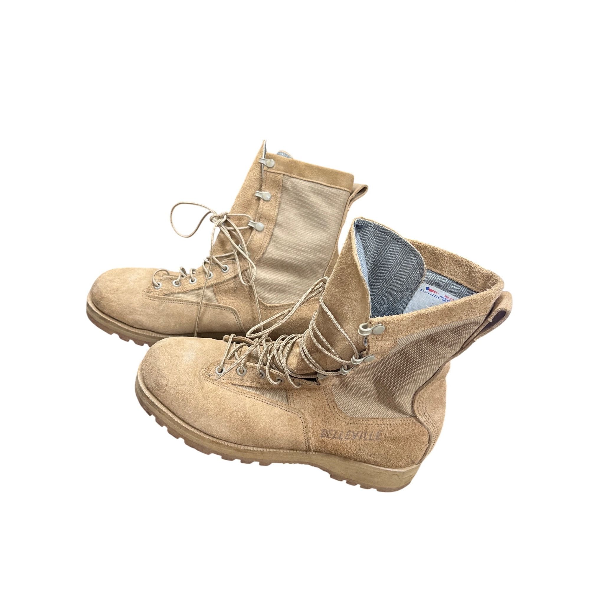 Belleville Belleville GoreTex mens tan para troop mid calf leather boot Size US 11.5 / EU 44-45 - 4 Thumbnail