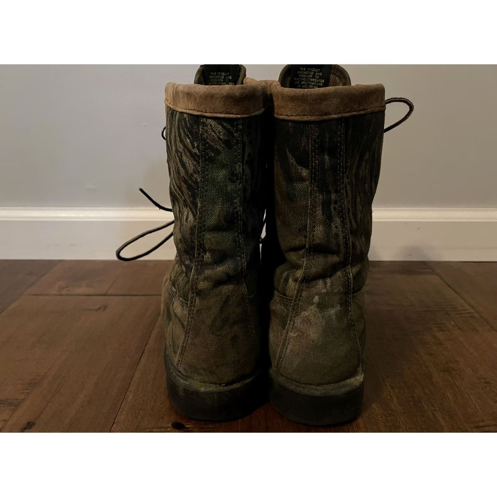 Realtree VINTAGE Wolverine Boots Outdoor Realtree Camo Made in USA Men's 11.5M 9" Size US 12 / EU 45 - 7 Thumbnail