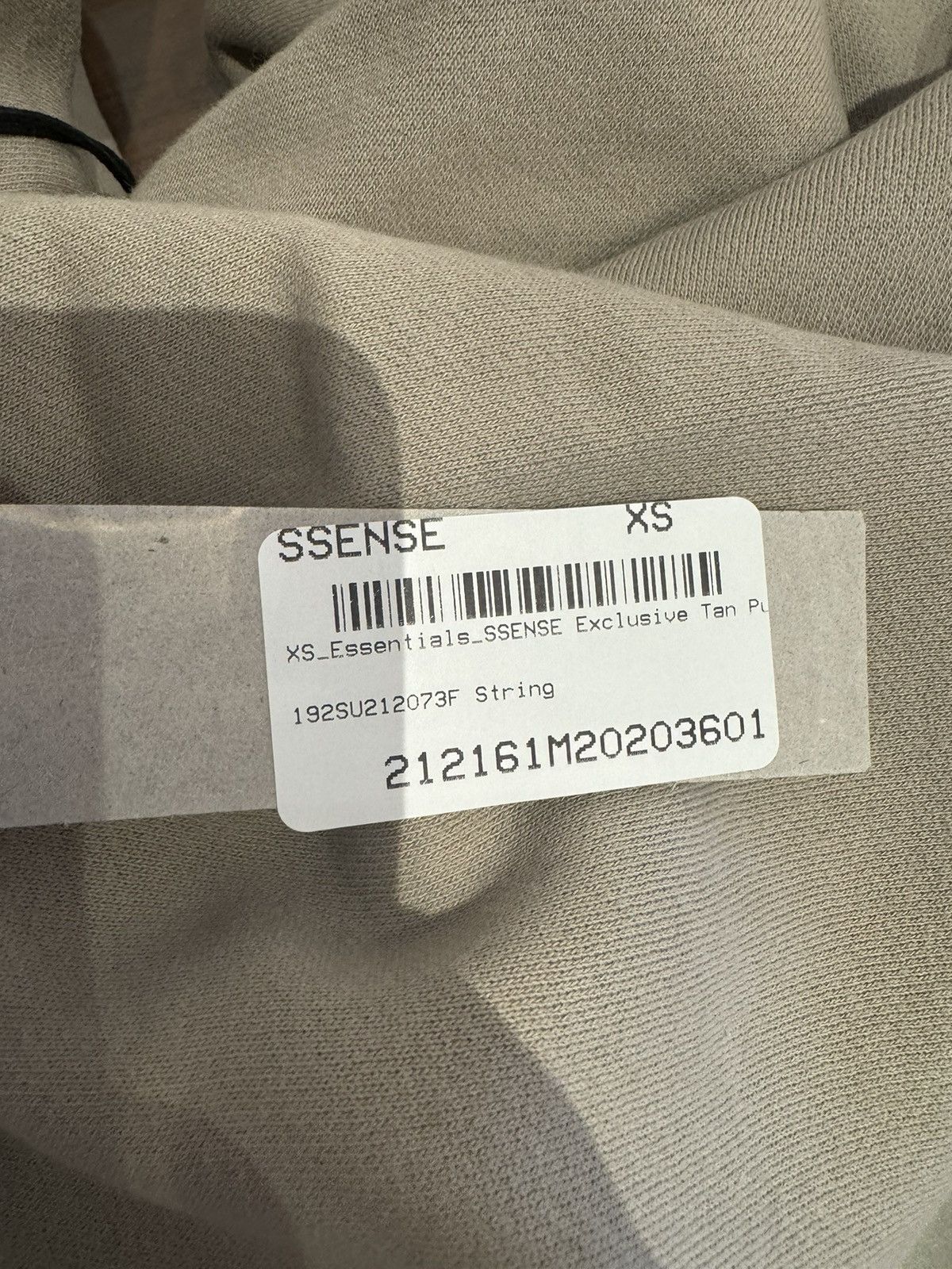 Essentials Essentials Fear of God tan string hoodie XS NEW Size US XS / EU 42 / 0 - 8 Thumbnail