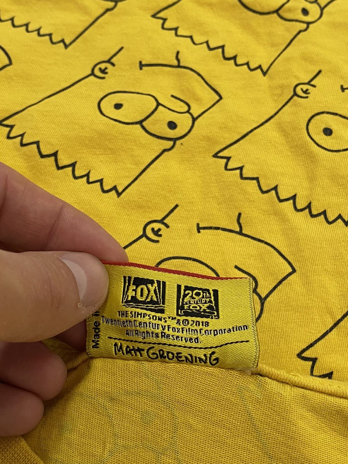 Cartoon Network × The Simpsons 🟡 T-Shirt The Simpsons Monogram Bart Size US L / EU 52-54 / 3 - 5 Thumbnail
