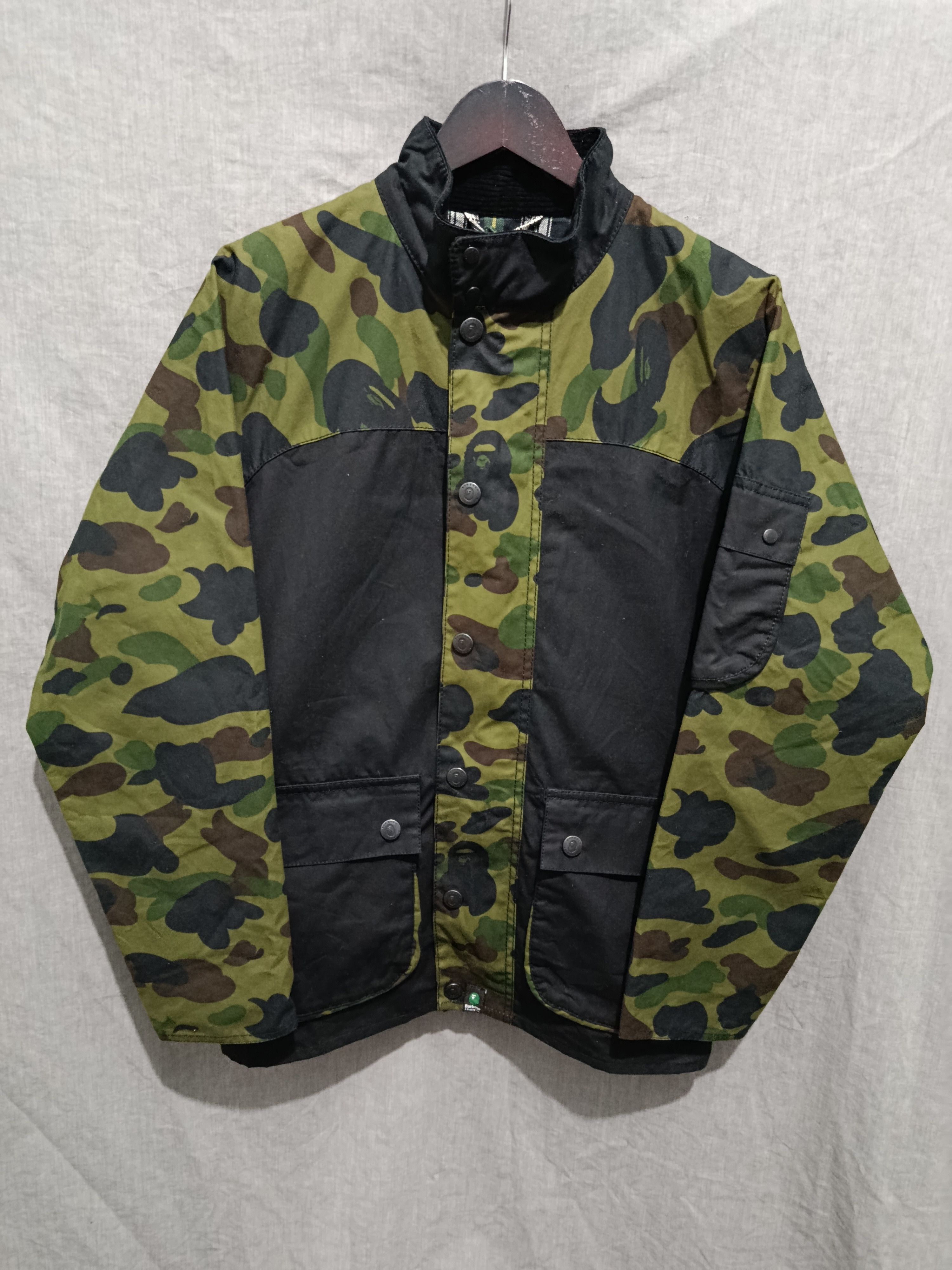 Bape × Barbour Barbour x Bape Camo rain wax jacket Size US M / EU 48-50 / 2 - 2 Thumbnail