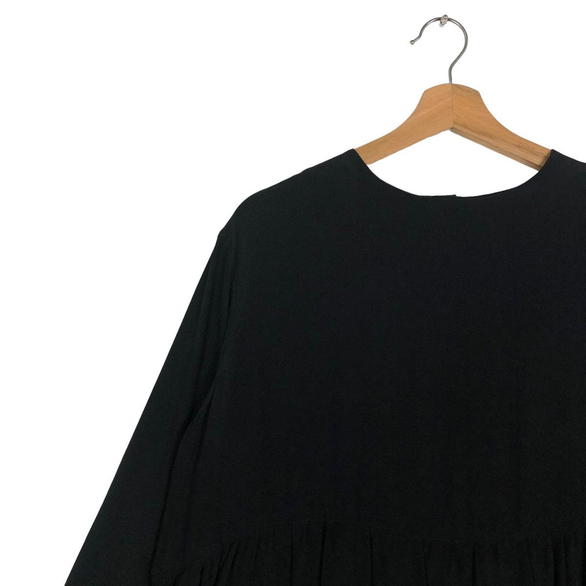 Yohji Yamamoto 🔥Rich Black - Y’s Yohji Yamamoto Blouse Oversized Size M / US 6-8 / IT 42-44 - 10 Thumbnail