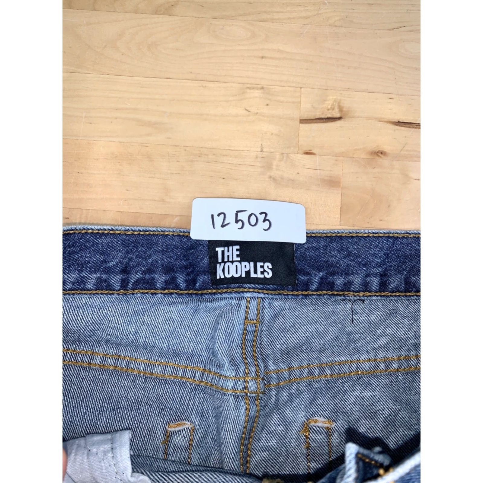 The Kooples The Kooples Jeans Men 32x32 Blue Denim Straight Slim Button Fly 5-Pocket Design Vintage: No, Regular: Men, 32in Inseam Size US 32 / EU 48 - 3 Thumbnail