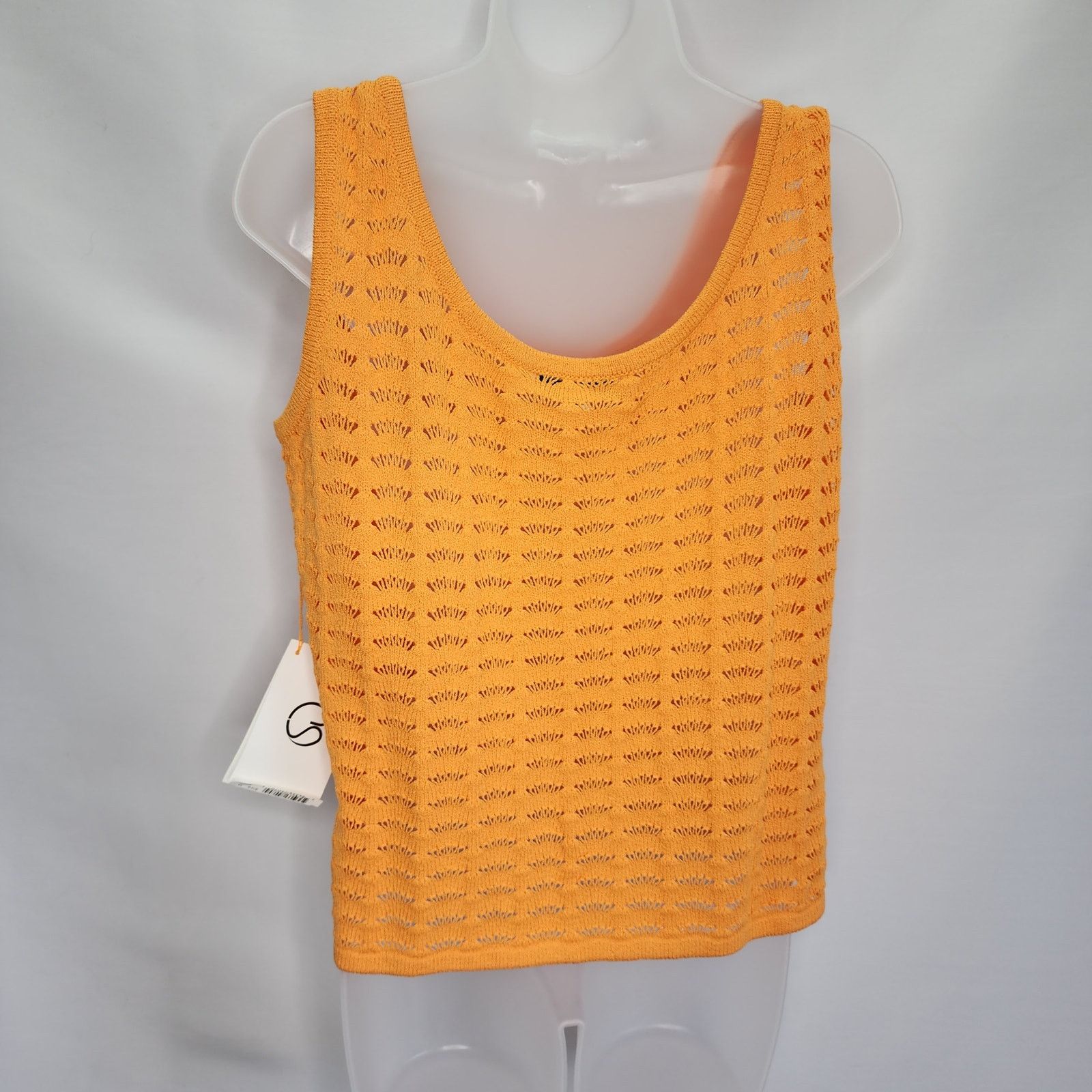 Other St. John Orange Shell Tank Top Wool Blend Sweater Size M Size M / US 6-8 / IT 42-44 - 2 Thumbnail