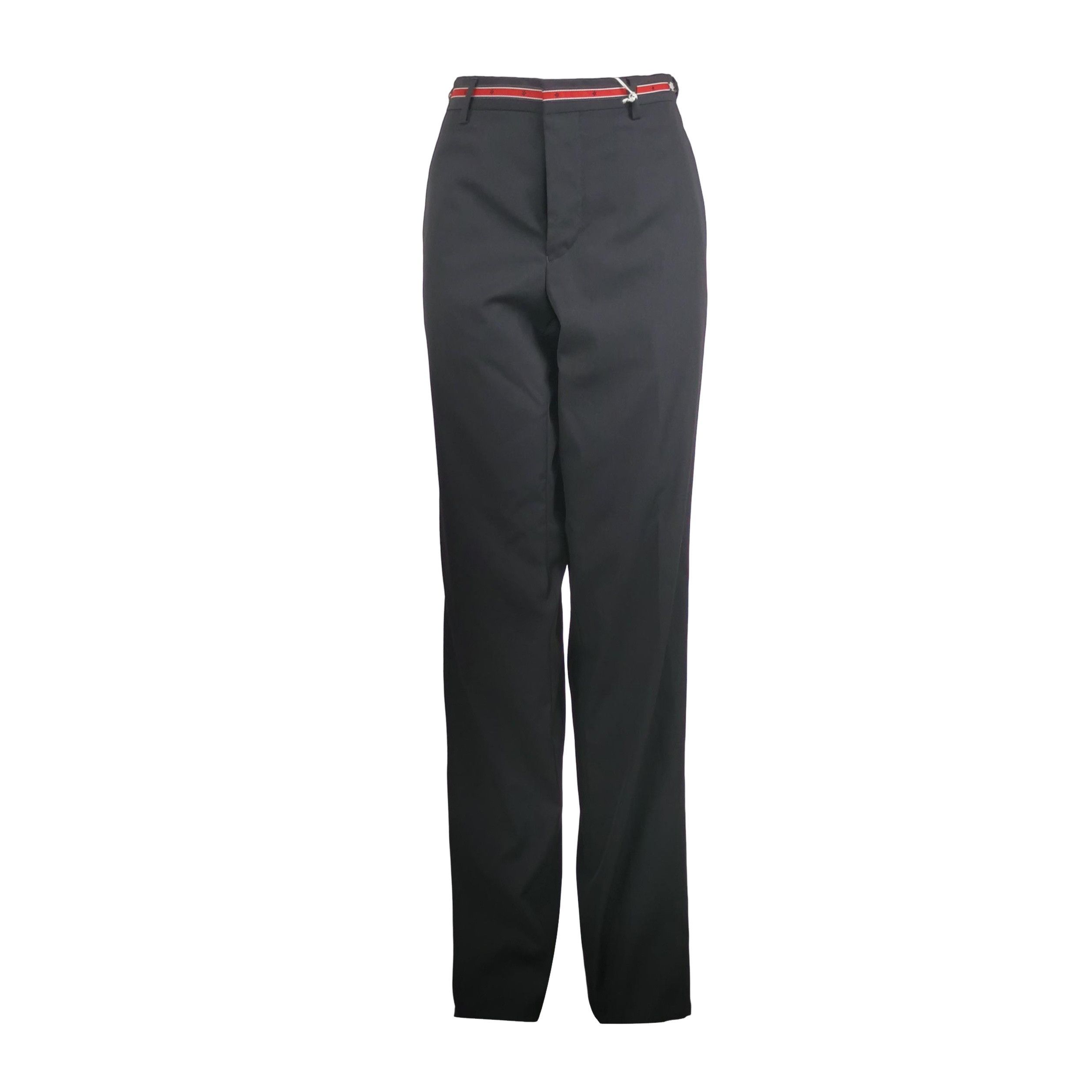 Givenchy Givenchy Logo Trim Wool Blend Trousers Size 34 Size US 34 / EU 50 - 1 Thumbnail