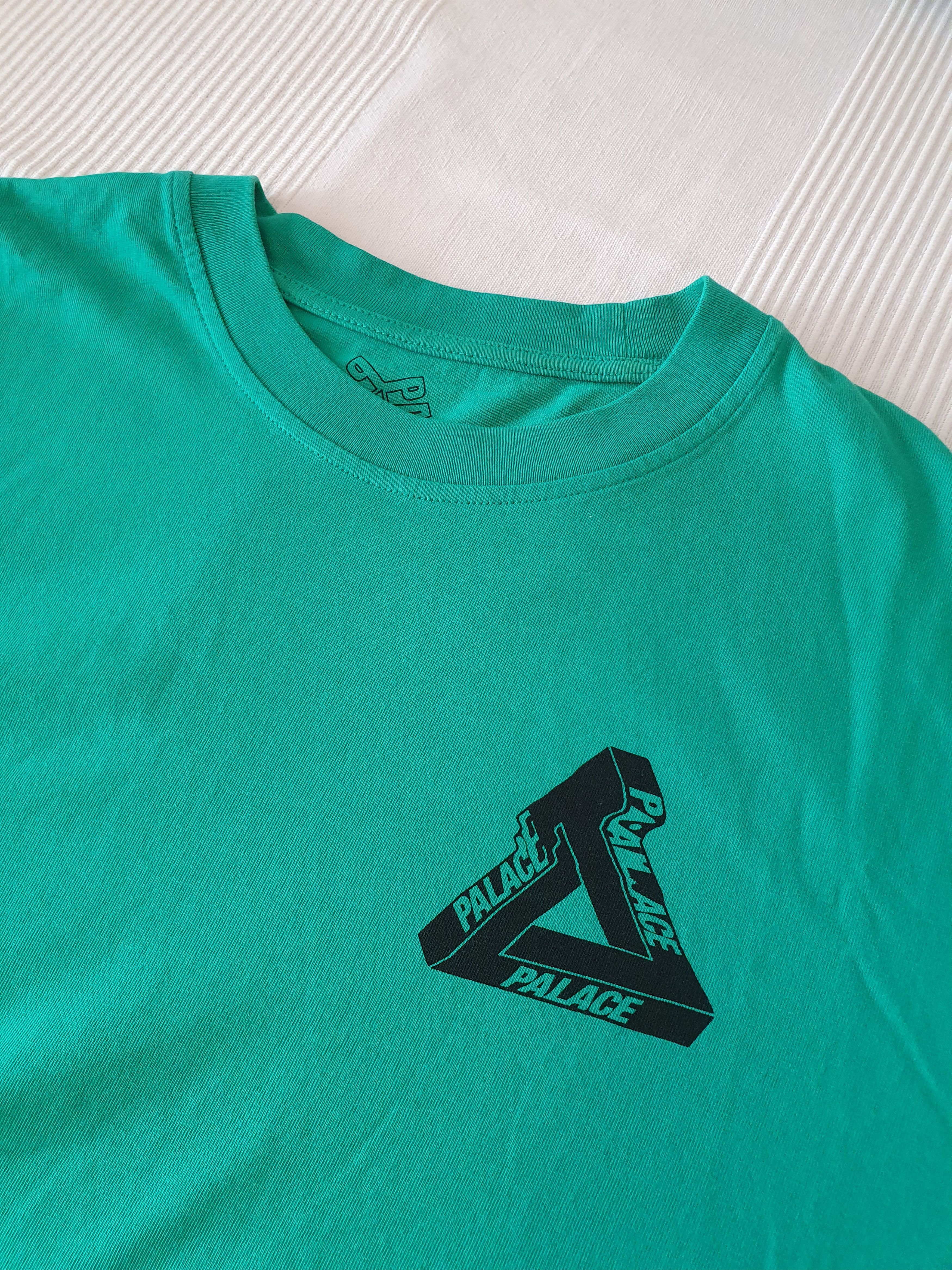 Palace Tri Wobble T Shirt Pool Green Size US XL / EU 56 / 4 - 4 Thumbnail