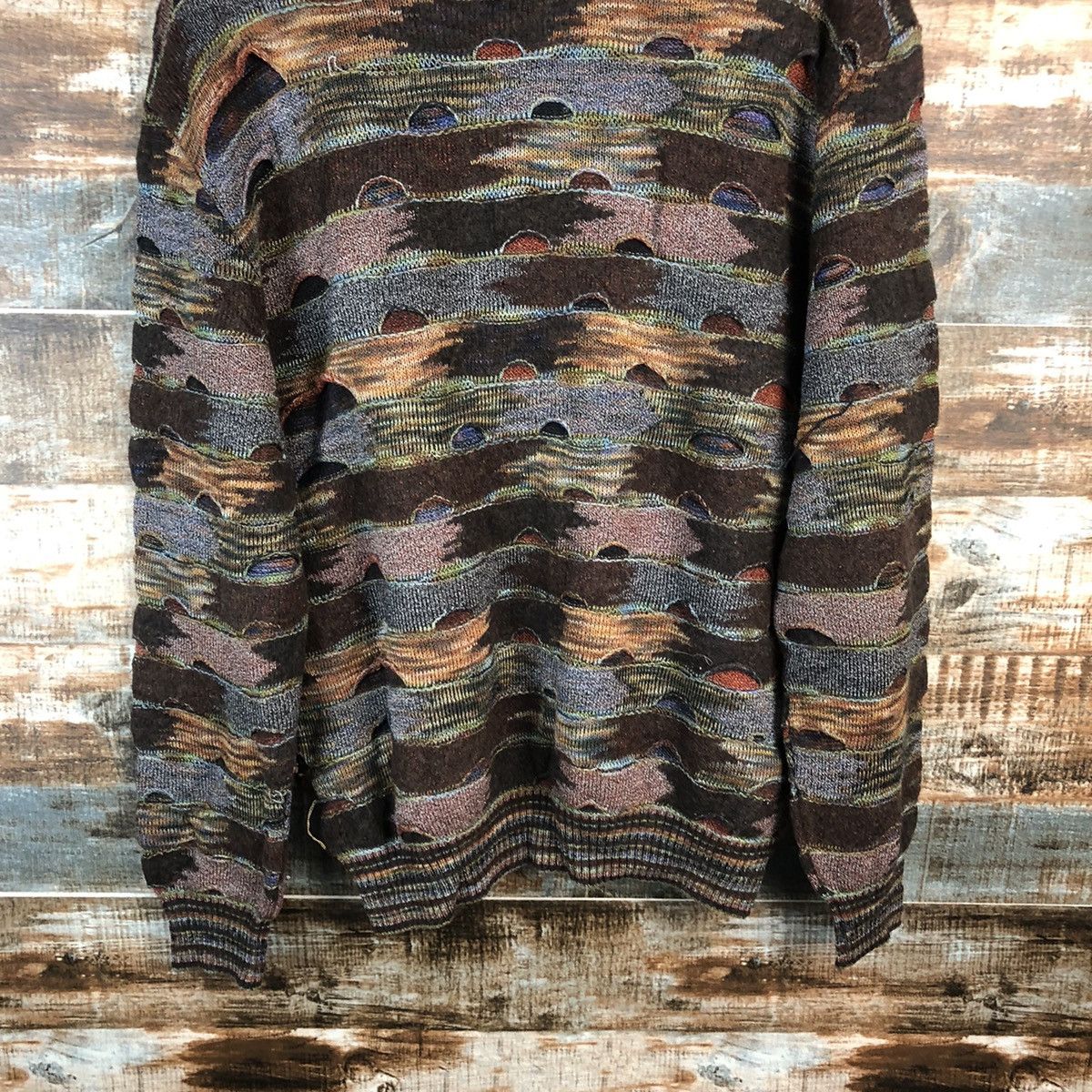 Homespun Knitwear DLL Botto italy Brown like coogi Knitwear #C507 Size US M / EU 48-50 / 2 - 14 Thumbnail