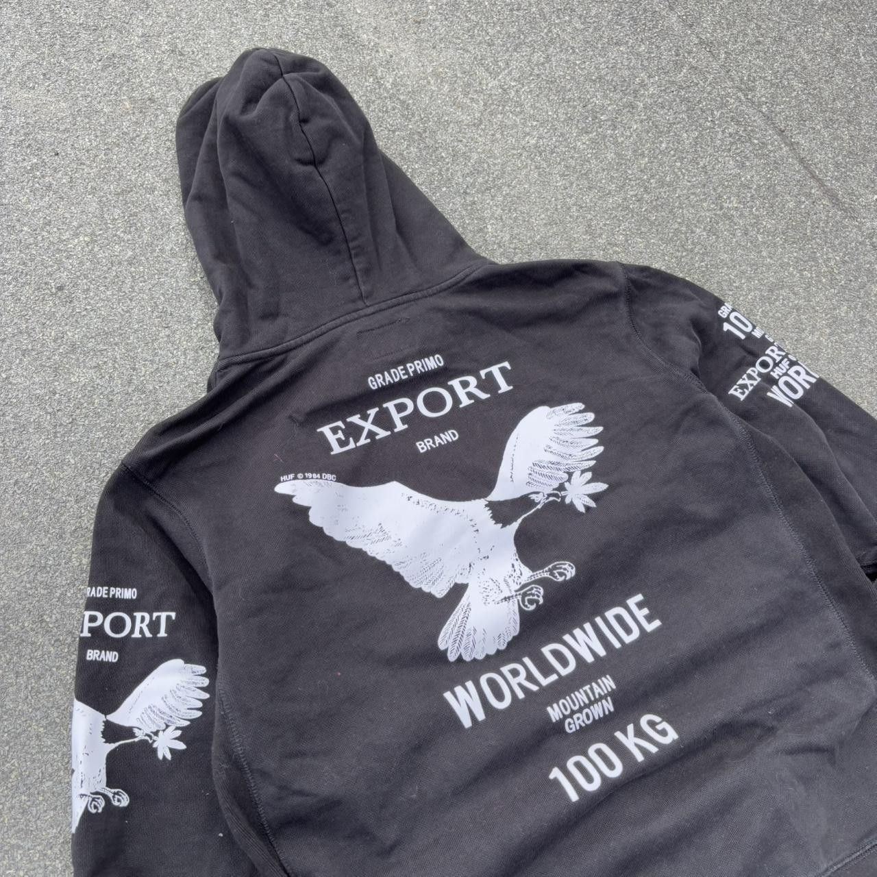 Huf × Japanese Brand × Vintage Vintage y2k 90s HUF skater hoodie Size US M / EU 48-50 / 2 - 6 Thumbnail