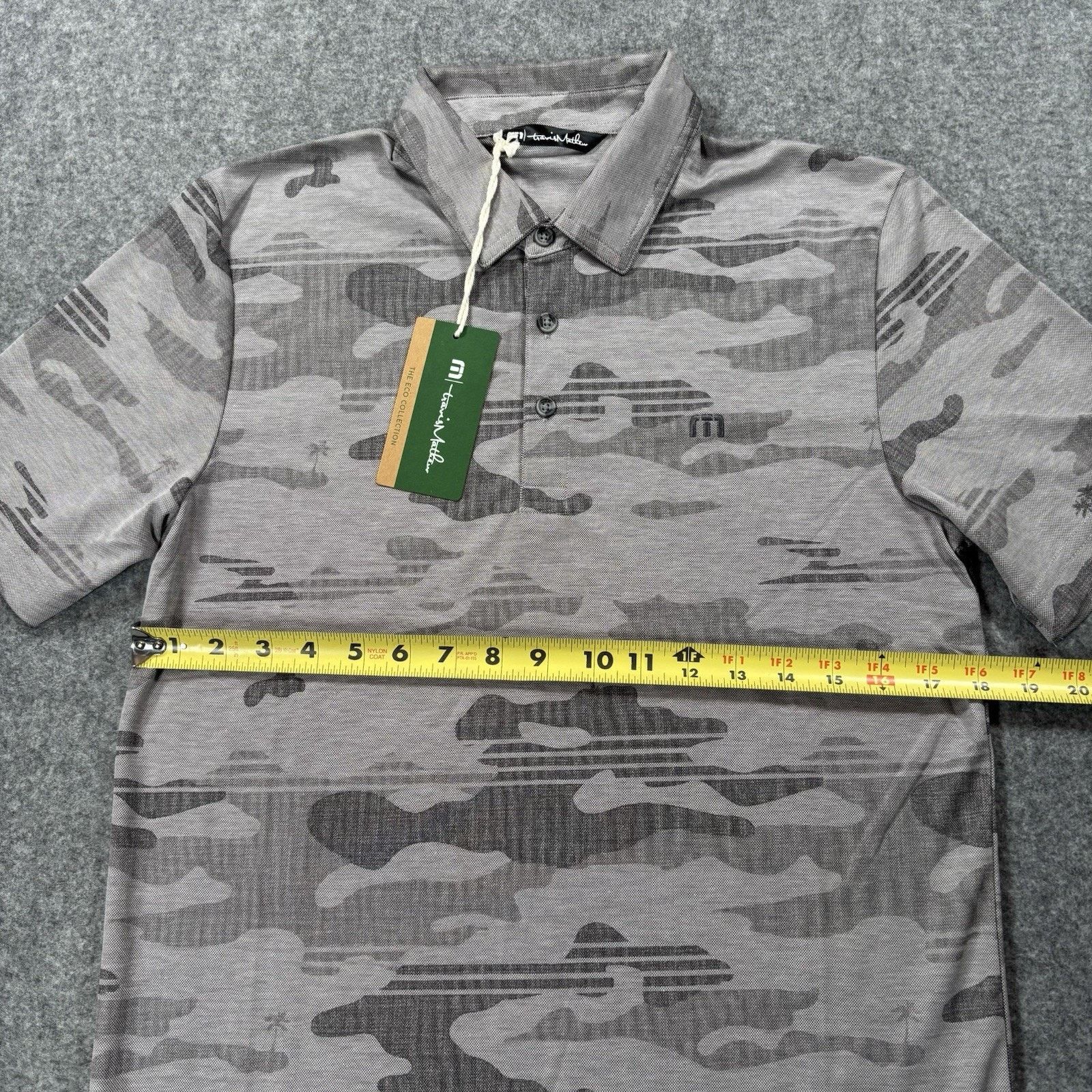 TravisMathew Travis Mathew Beachside Stealth Polo Men’s Small Gray Camo Size US S / EU 44-46 / 1 - 7 Thumbnail