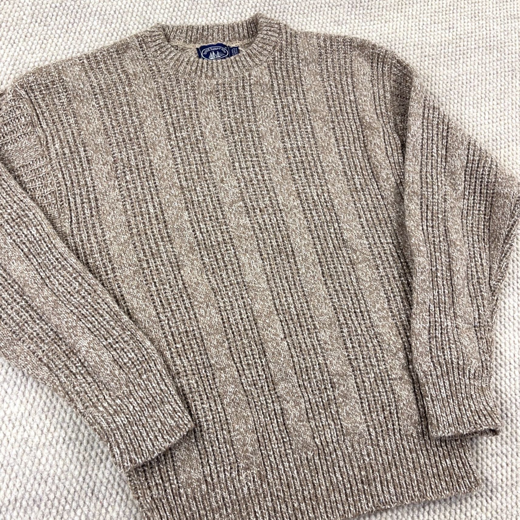 Vintage VINTAGE Boat House Row Sweater Men Large Beige Wool Knit 90s Casual Pullover Size US L / EU 52-54 / 3 - 4 Thumbnail