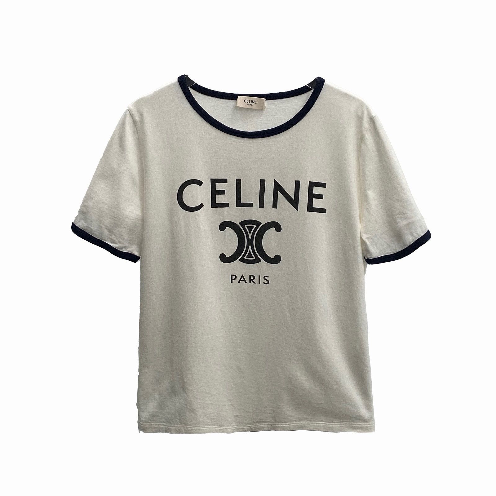 Celine CELINE Logo T-Shirt Size L Size US L / EU 52-54 / 3 - 1 Thumbnail