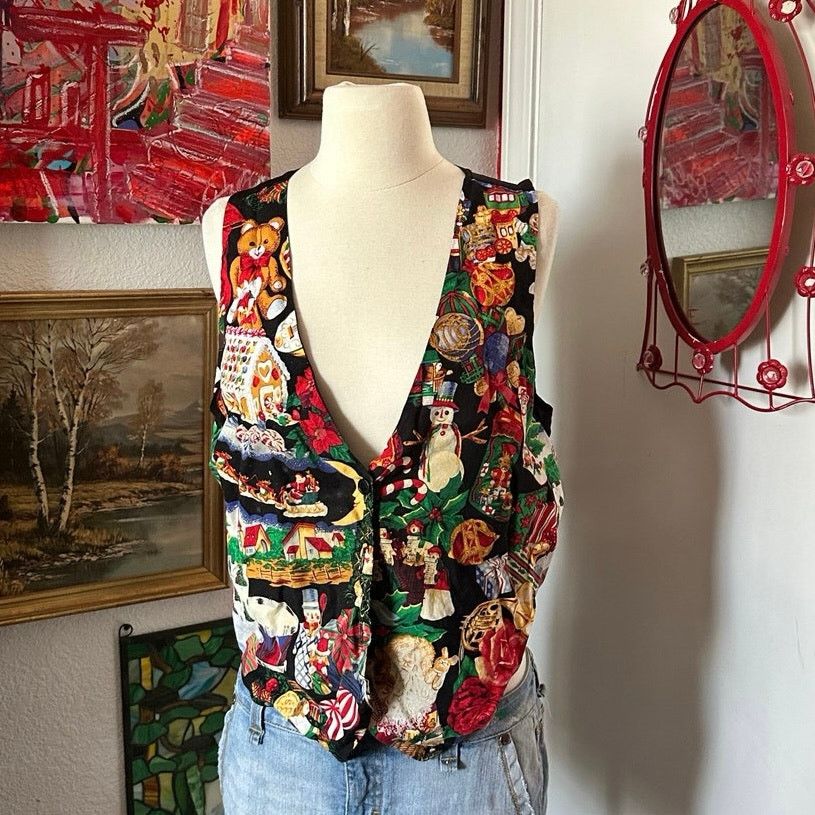 Other nutcracker christmas button up vest Size L / US 10 / IT 46 - 1 Thumbnail