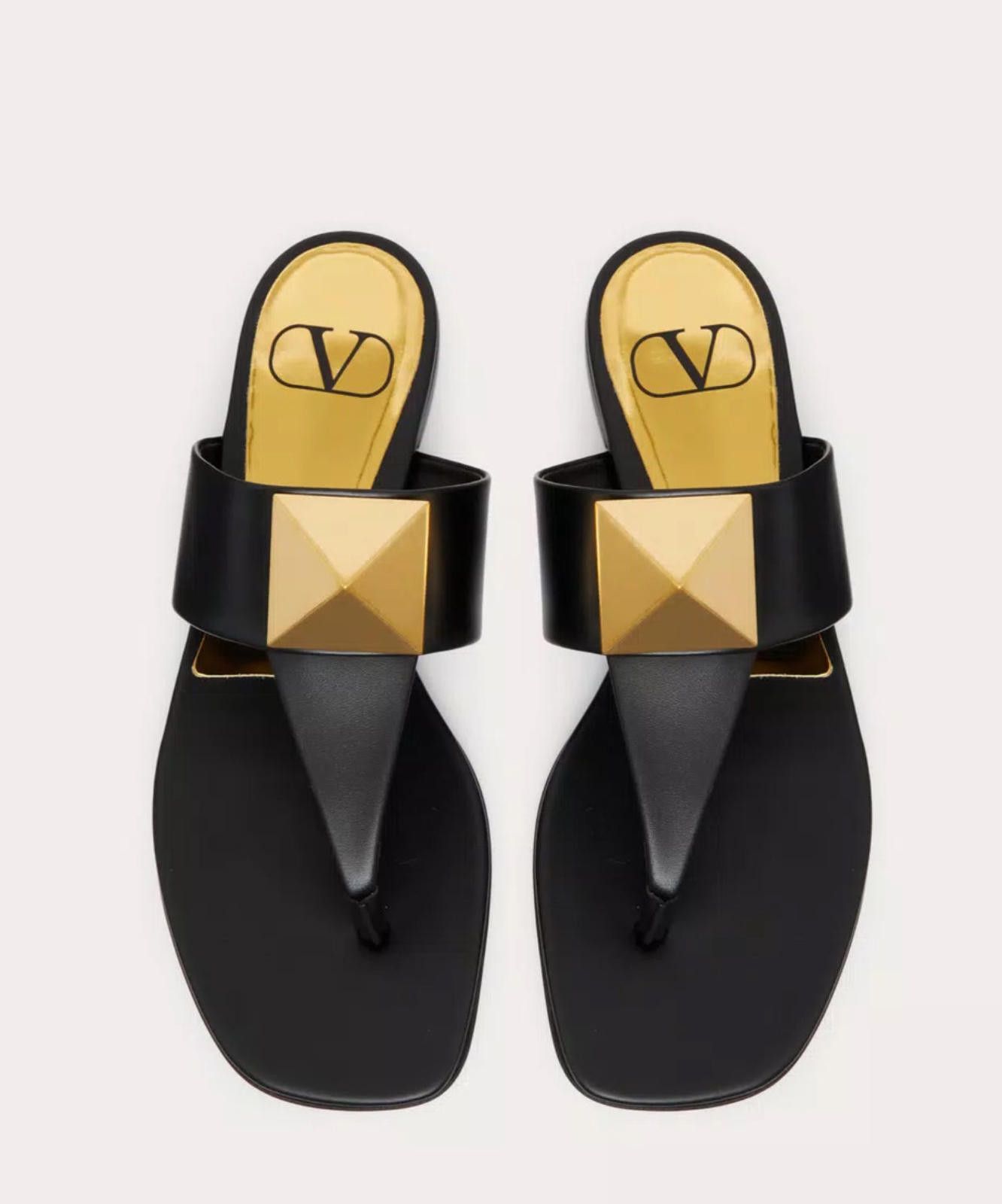 Other Valentino One Stud Flat Thong Sandal Size US 7.5 / IT 37.5 - 5 Thumbnail