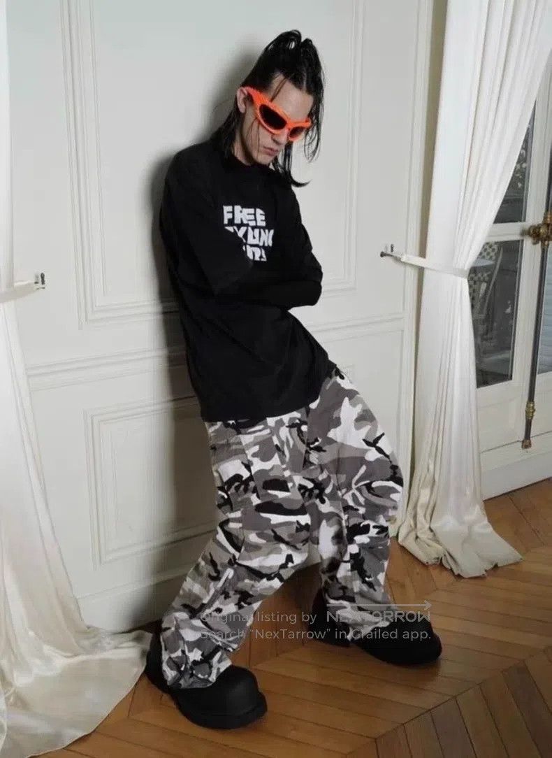 Balenciaga Balenciaga Camouflage Cargo Work Pants Size US 30 / EU 46 - 4 Thumbnail