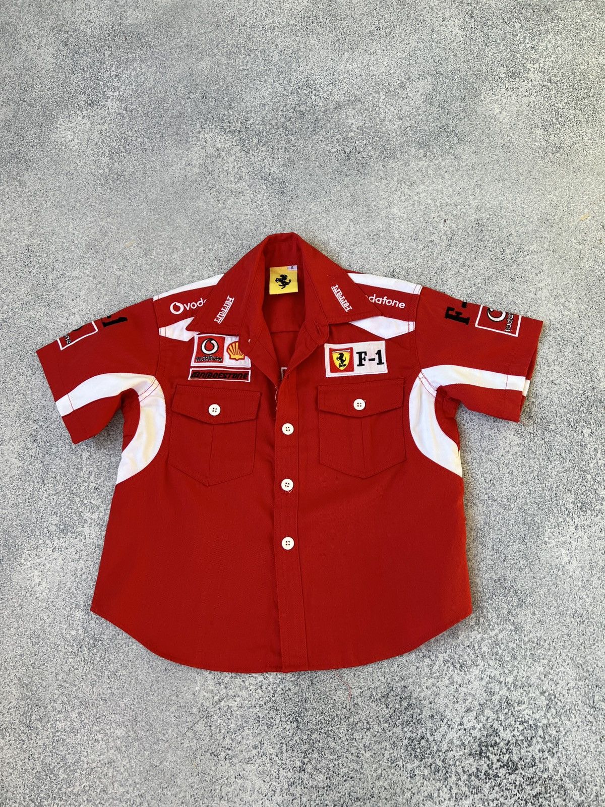 Ferrari × Vintage Vintage Kids Racing Ferrari Button up shirt Size US S / EU 44-46 / 1 - 3 Thumbnail