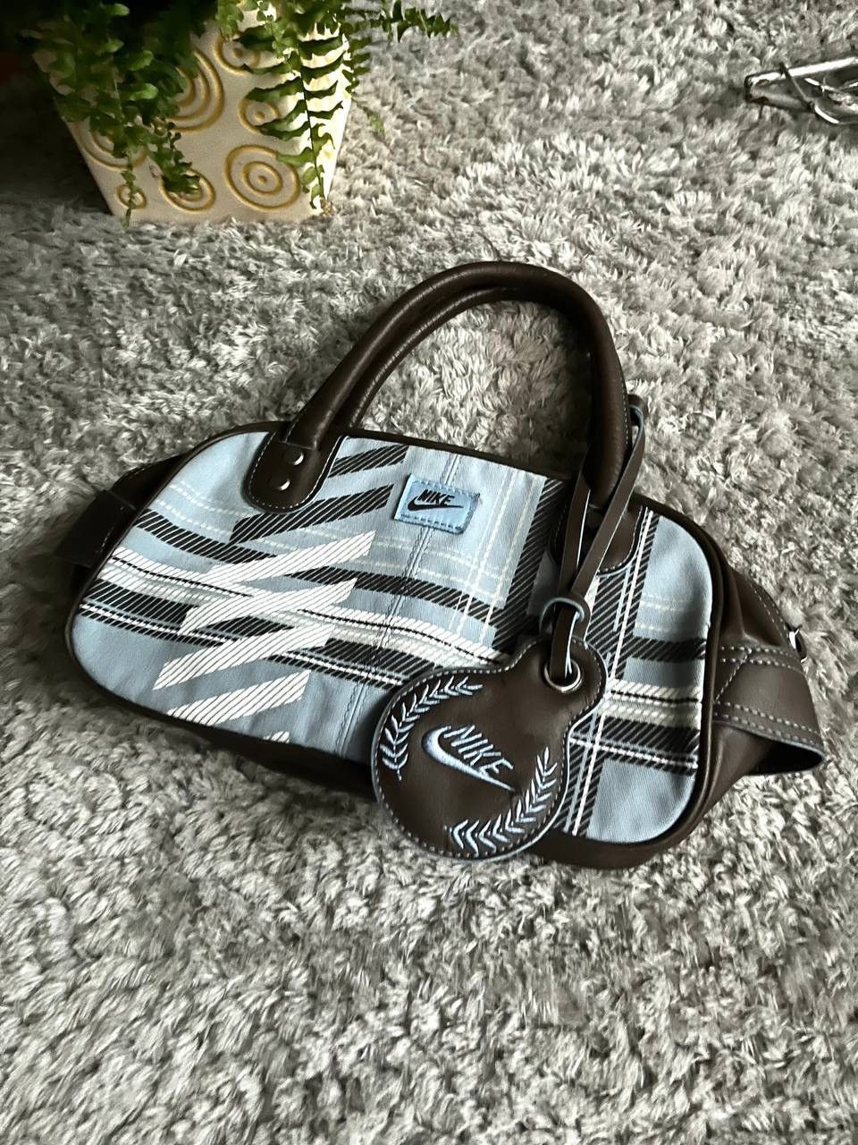 Nike × Vintage 00s Nike Vintage Bag Streetwear Rare Logo Swoosh Size ONE SIZE - 3 Thumbnail