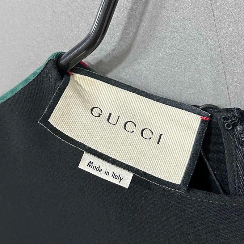Gucci Red Green Stripe Dress by Gucci-2505 Size S / US 4 / IT 40 - 4 Thumbnail