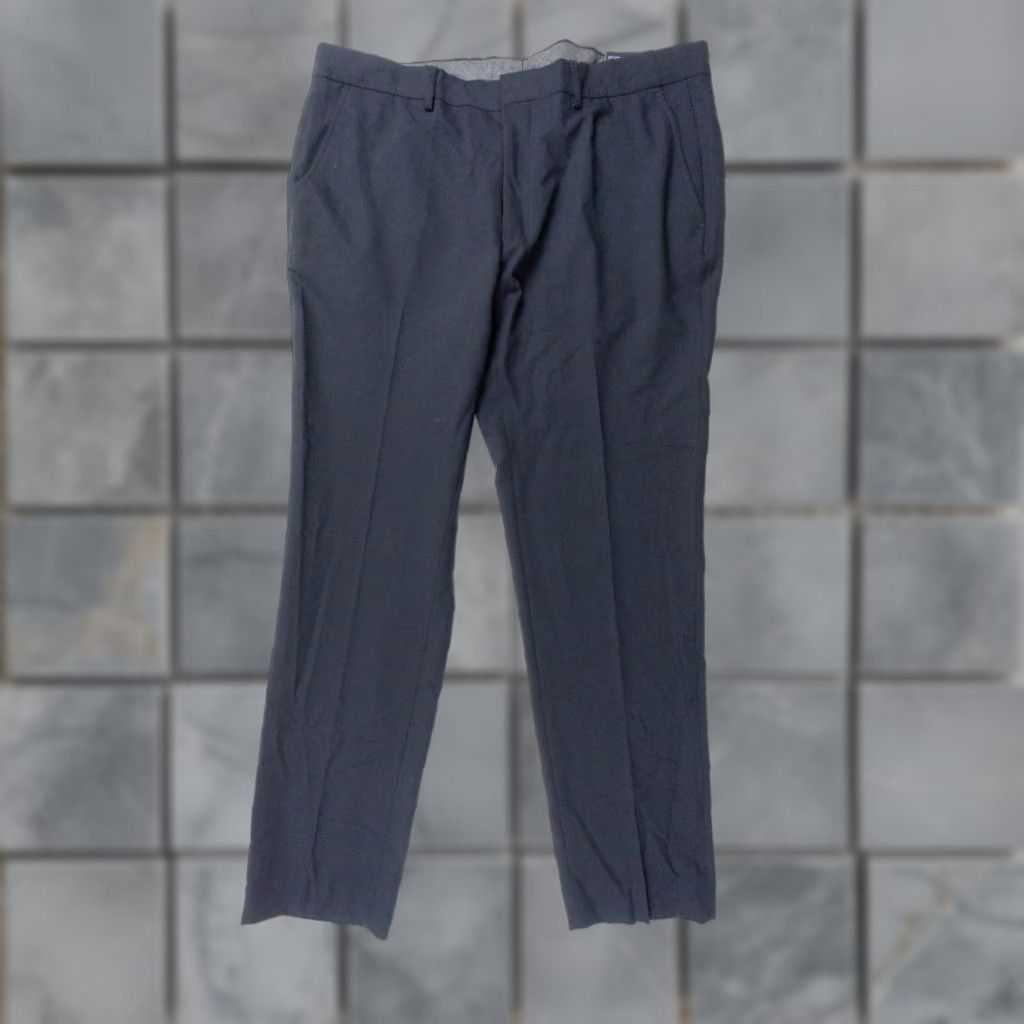 Buffalo David Bitton Buffalo by David Bitton Mens Trent Pant 38x32 Blue Slim Fit Stretch Dress Pant Business Casual Formal Workwear Pants Regular Straight Front Velvet? Size US 38 / EU 54 - 1 Thumbnail