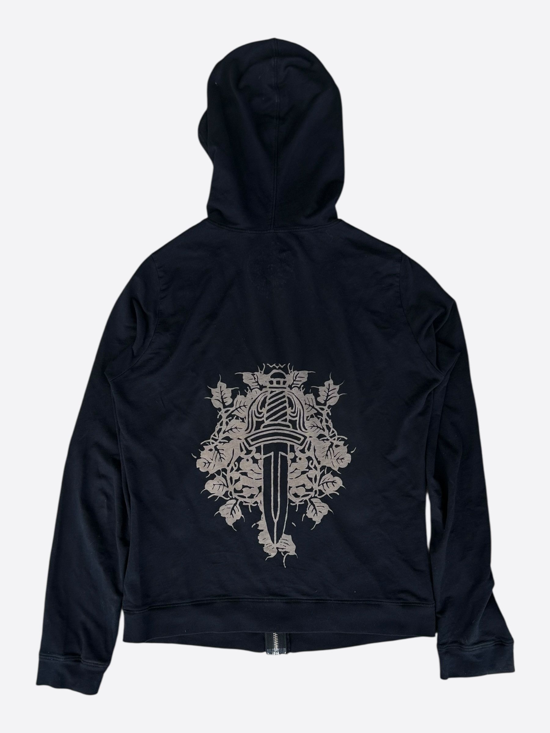 Chrome Hearts Chrome Hearts Black & White Vine Dagger Logo Hoodie Size US M / EU 48-50 / 2 - 2 Thumbnail
