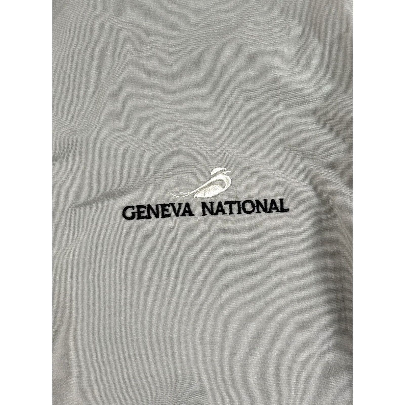 Vintage VINTAGE SDI Windbreaker Jacket Mens L Beige Golf 90s Outdoor Retro Sports Geneva National Golf Course Size US L / EU 52-54 / 3 - 4 Thumbnail