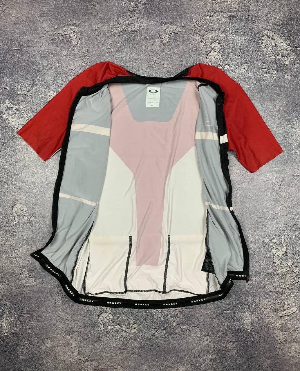 Oakley Oakley Men's Cycling Jersey Bike Shirt Red Black White Size US L / EU 52-54 / 3 - 7 Thumbnail
