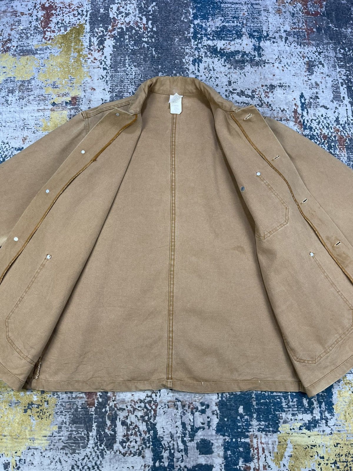 Caterpillar Vtg Caterpillar Duck Canvas Work Chore Jacket Size US L / EU 52-54 / 3 - 8 Thumbnail