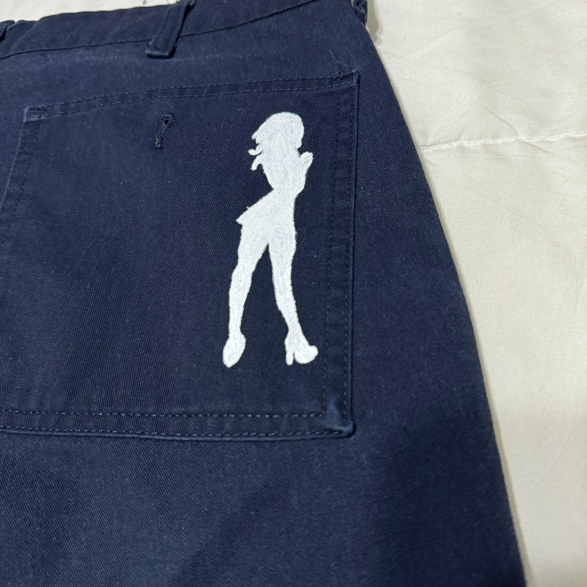 Vintage Custom Blue Cargo Pants Size US 36 / EU 52 - 14 Thumbnail