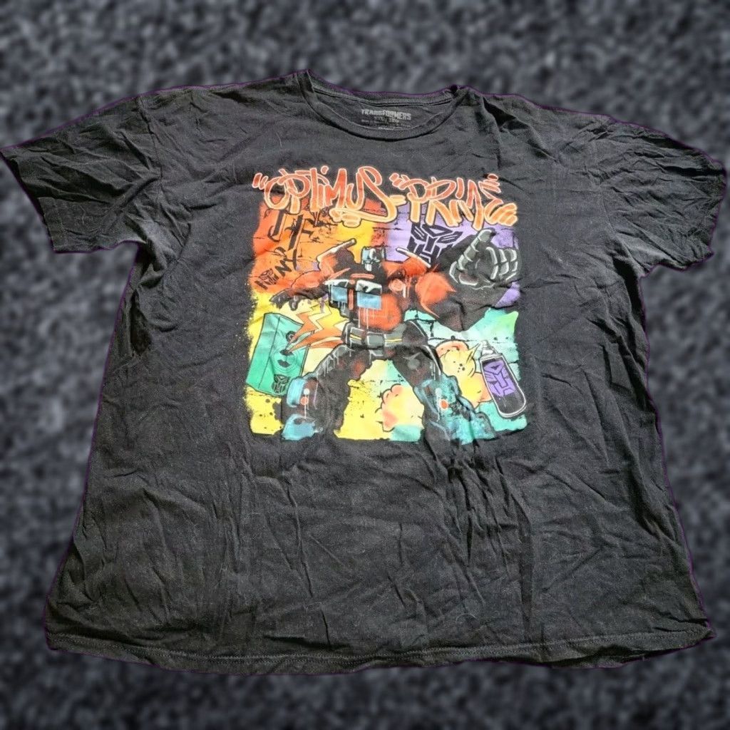 Vintage Transformers Graphic T-Shirt Optimus Prime 3XL Black Men’s Size US XXL / EU 58 / 5 - 1 Thumbnail