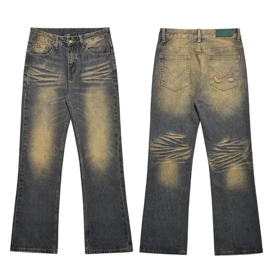 Japanese Brand Flared jeans wide legs baggy vintage designer trousers Y2k Size US 32 / EU 48 - 6 Thumbnail